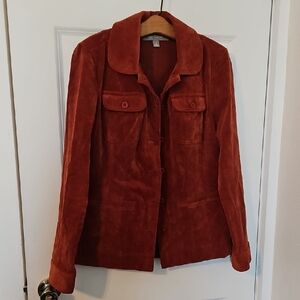 Croft & Barrow Rust Corduroy Blazer